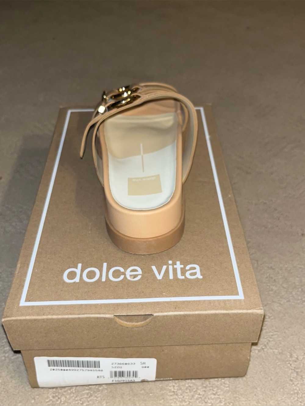 Dolce Vita Soya Platform Sandals Light Tan Leather Women’s Size 8.5 - Picture 9 of 16